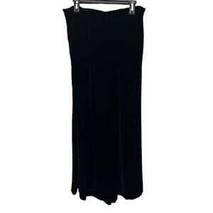 Cynthia Steffe Women’s Size‎ 10 Black Silk Blend Velvet Wide Leg Pants